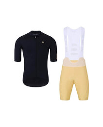 HOLOKOLO maillot corto y pantalón corto - VICTORIOUS GOLD - beige/negro