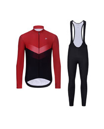 HOLOKOLO maillot largo y pantalón - ARROW WINTER - rojo/negro
