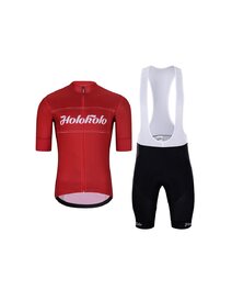 HOLOKOLO maillot corto y pantalón corto - GEAR UP  - negro/rojo