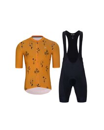 HOLOKOLO maillot corto y pantalón corto - METTLE  - negro/naranja