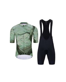 HOLOKOLO maillot corto y pantalón corto - FOREST  - verde/naranja/marrón