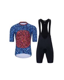 HOLOKOLO maillot corto y pantalón corto - TAMELESS  - negro/azul/rojo