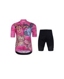 HOLOKOLO maillot corto y pantalón corto - SAFARI - negro/rosa/multicolor