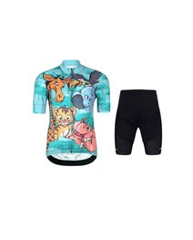 HOLOKOLO maillot corto y pantalón corto - SAFARI - multicolor/turquesa/negro