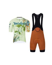 HOLOKOLO maillot corto y pantalón corto - DRAGON - naranja/marrón/verde claro