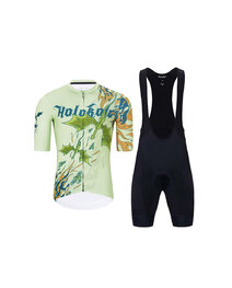 HOLOKOLO maillot corto y pantalón corto - DRAGON - naranja/verde