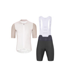 HOLOKOLO maillot corto y pantalón corto - PERFORMANCE - beige/negro