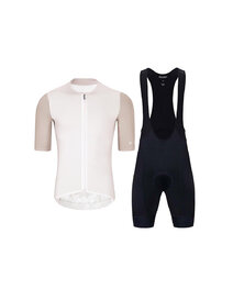HOLOKOLO maillot corto y pantalón corto - PERFORMANCE - negro/beige