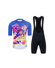 HOLOKOLO maillot corto y pantalón corto - VOYAGE - multicolor/azul