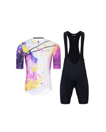 HOLOKOLO maillot corto y pantalón corto - SPLASH - gris/púrpura