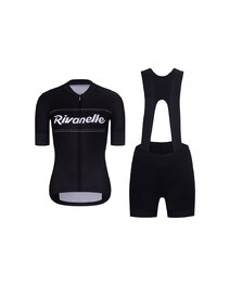 RIVANELLE maillot corto y pantalón corto - GEAR UP  - blanco/negro