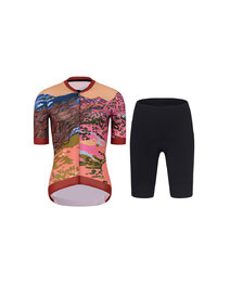 RIVANELLE maillot corto y pantalón corto - FREE ELITE LADY - multicolor/negro/naranja