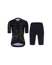 RIVANELLE maillot corto y pantalón corto - MAAPPI DARK - rosa/negro