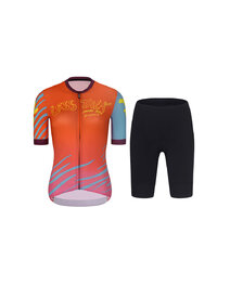 RIVANELLE maillot corto y pantalón corto - LESS TALK - rojo/negro/multicolor
