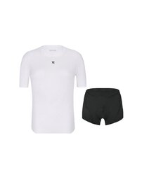 RIVANELLE camiseta funcional y boxers - BASELAYER - blanco/negro