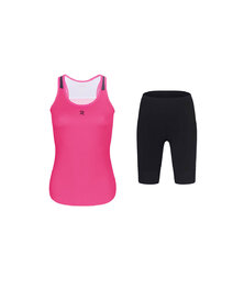HOLOKOLO maillot corto y pantalón corto - SPARK ELITE - negro/rosa