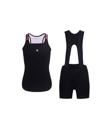 HOLOKOLO maillot corto y pantalón corto - SPARK ELITE - negro/rosa
