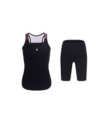 HOLOKOLO maillot corto y pantalón corto - SPARK ELITE - rosa/negro