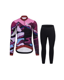 RIVANELLE chaqueta y pantalón de invierno - SUNSET WINTER - multicolor/rosa/negro