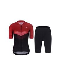 RIVANELLE maillot corto y pantalón corto - ARROW II - negro/rojo