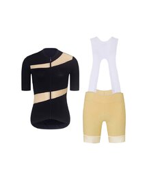 RIVANELLE maillot corto y pantalón corto - GLAMOR - beige/negro