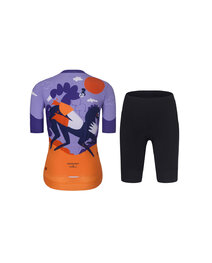 RIVANELLE maillot corto y pantalón corto - STALLION - naranja/púrpura
