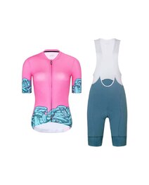 RIVANELLE maillot corto y pantalón corto - MEDUSA - turquesa/rosa/verde