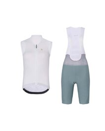 RIVANELLE maillot corto y pantalón corto - PURE - verde/blanco