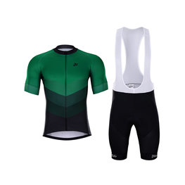HOLOKOLO maillot corto y pantalón corto - NEW NEUTRAL - negro/verde