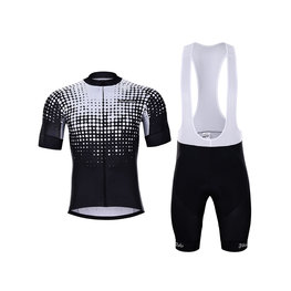 HOLOKOLO maillot corto y pantalón corto - FROSTED - negro/blanco