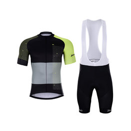HOLOKOLO maillot corto y pantalón corto - ENGRAVE - gris/verde/negro