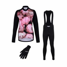 HOLOKOLO mega set - PEONY LADY WINTER - negro/rosa