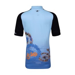 HOLOKOLO jersey de manga corta - BIKERS KIDS - azul/negro
