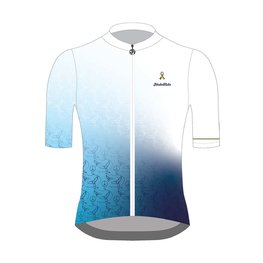HOLOKOLO jersey de manga corta - PEACE - blanco/azul