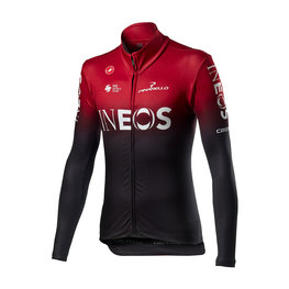 CASTELLI maillot de invierno de manga larga - INEOS 2020 WINTER - negro/azul claro/blanco