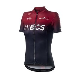 CASTELLI jersey de manga corta - TEAM INEOS 2019 LADY - rojo/negro