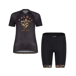 MALOJA maillot corto y pantalón corto - GANESM. - negro