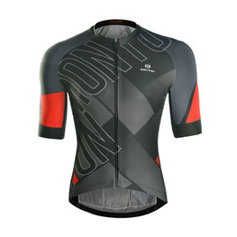 MONTON jersey de manga corta - EDGE - negro/rojo