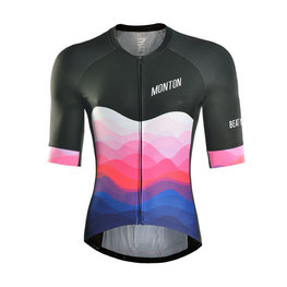 MONTON jersey de manga corta - EASE - negro/rosa