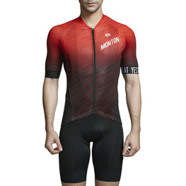 MONTON jersey de manga corta - DEEP - negro/rojo