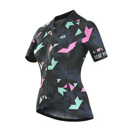 MONTON jersey de manga corta - AUTUMN COLORS LADY - rosa/azul/negro