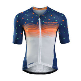 MONTON jersey de manga corta - STARRY LANES  - naranja/blanco/azul