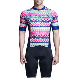 MONTON jersey de manga corta - BOHEMIAN RIDER  - azul/rosa