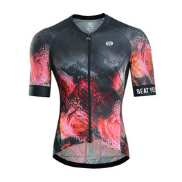 MONTON jersey de manga corta - DARK FLOWER - rosa/negro