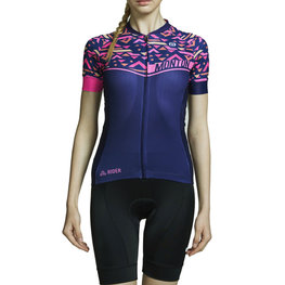 MONTON jersey de manga corta - PINK WAVE LADY - rosa/azul