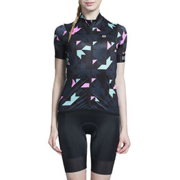 MONTON chaleco - AUTUMN COLORS LADY - negro/rosa/azul