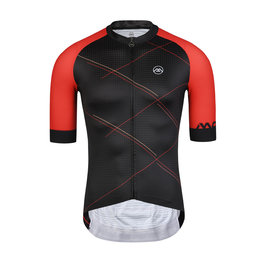MONTON jersey de manga corta - CHECKER - negro/rojo