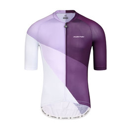 MONTON jersey de manga corta - CRACK - púrpura/blanco