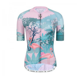 MONTON jersey de manga corta - FLAMINGO LADY - rosa/blanco