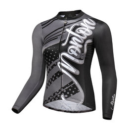 MONTON maillot de verano de manga larga - FERNYARN LADY SUMMER - negro/gris